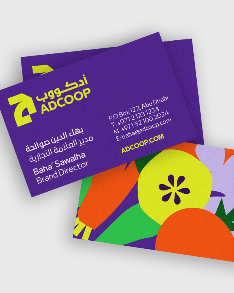ADCOOP Branding, Applications: Business Card Design